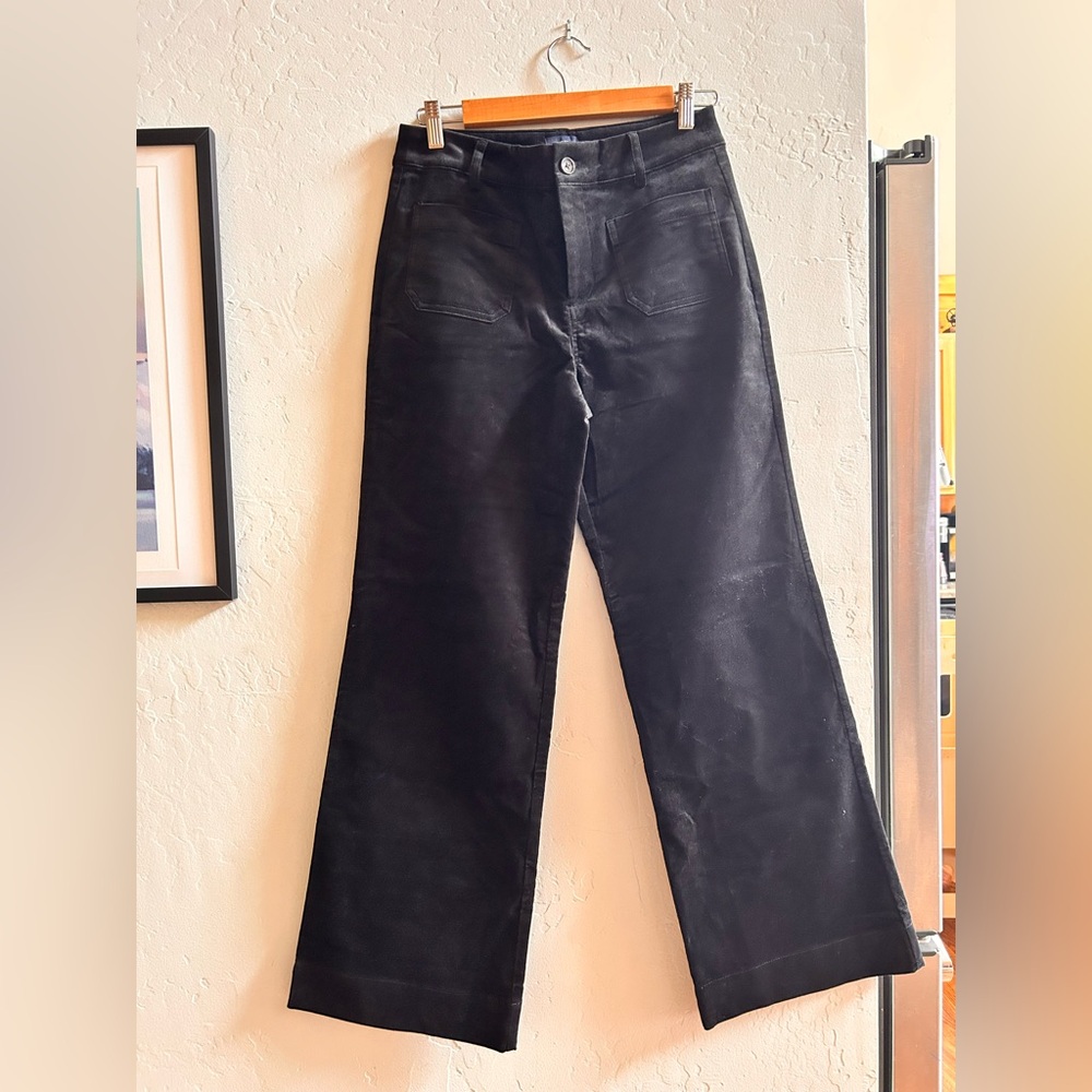 J. Crew Black Wide-Leg Jeans